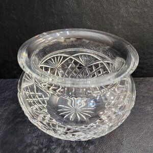 Waterford Crystal Cassel 8 inch Crisscross and Fan cut bowl. Marked